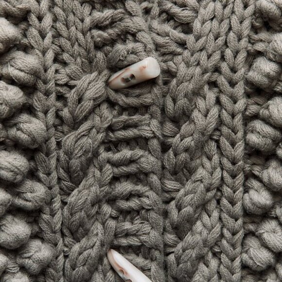 ZARA TEXTURED KNIT CARDIGAN - Picture 3 of 5